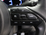 【レーダークルーズコントロール】運転者がアクセルペダルやブレーキペダルを踏まなくても、設定した速度で定速走行をしたり、先行車との車間距離を保って追従走行をしたりします。