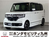 N-BOXカスタムGLターボホンダセンシングです!オーディオレス、衝突低減ブレーキ、オートエアコン、両側電動スライドドア、7速パドル、シートヒーター、LEDヘッド、純正15インチアルミホイール他!