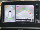 【アラウンドビューモニター】車を上から見下ろしているかのような映像で周囲の状況がひと目で確認、狭い駐車場に駐車するときも安心です♪♪障害物などがあると警告音がなりますので安心して駐車が出来ます★