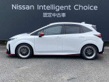 ノートオーラ ニスモの横からの画像になります。当店は全車 整備・保証付なので安心してご検討頂けます。