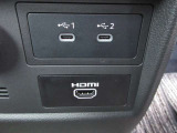 USBタイプC・HDMI接続が可能です。Apple CarPlayやAndroid Auto連携機能もあります!