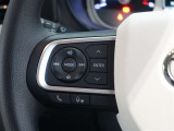 ステアリングスイッチ付き。前方から目を離すことなく操作することが可能です。