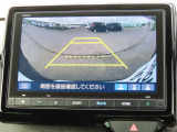 リアワイドカメラシステム!従来の視野に加えて、後方側方を約180&deg;まで見えるワイドビューと、後方を真上から見たような視野で駐車時などに便利なトップダウンビューの3つの視野があります!