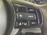 ハンドルにHondaセンシング系のクルーズコントロールやレーンキープアシストなどのスイッチが装備されています。ハンドルから手を離さず安全に操作できます。