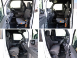 低いヒップポイントで楽に乗り降りが出来るフロントシート。運転席シートは座り心地にこだわるとともに、自然な姿勢を保ち体への負担を和らげ長時間の運転でも疲れにくい設計となっています。