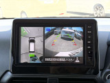 車を空から見たような映像が映る、アラウンドビューモニターで車両周辺の安全確認も一目でできます!小さなお子様や障害物も確認できるので、運転のし易さだけではなく事故防止にも役立ちます♪