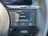 ステアリングのプロパイロットボタンで高速道路で運転のアシストをしてくれます。