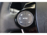 運転中にステアリングから手を離さなくてもオーディオ操作が出来るスイッチを装備しています。走行中に視線を逸らさず出来る手元操作は安全運転につながります。