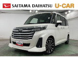 令和5年式 走行58,760km トールカスタムGターボ入荷しました。9インチ純正ナビ搭載で使い勝手◎。ターボの力強さと広い室内で通勤からお出かけまで快適。白&times;黒の人気スタイルで、装備充実の一台です。