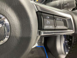 上質さを感じる本革巻きステアリングです。クルーズコントロール等のスイッチが装備されています。お手元で簡単に操作できます☆