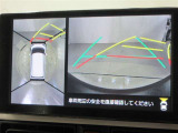 パノラミックビューモニター付きです。車両を上から見たような映像をディスプレイオーディオ画面に表示。運転席からの目視だけでは見にくい、車両周辺の状況をリアルタイムでしっかり確認できます。