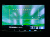 バックカメラの画像です。ガイドラインがスムースな車庫入れをサポートいたします。車庫入れの安心感がアップしますね。