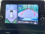 【アラウンドビューモニター】専用のカメラにより、上から見下ろしたような視点で360度クルマの周囲を確認することができます☆死角部分も確認しやすく、狭い場所での切り返しや駐車もスムーズに行えます。