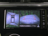 【アラウンドビューモニター】専用のカメラにより、上から見下ろしたような視点で360度クルマの周囲を確認することができます☆死角部分も確認しやすく、狭い場所での切り返しや駐車もスムーズに行えます。