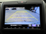 バックカメラの画像です。ガイドラインがスムースな車庫入れをサポートいたします。車庫入れの安心感がアップしますね。