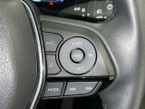 クルーズコントロール機能が付いています。 速度を設定するとアクセルを踏まなくても一定の速度で走ることができます。  高速道路ではとても便利な装置なんです。