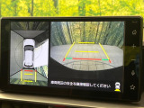 【パノラミックビューモニター】専用のカメラにより、上から見下ろしたような視点で360度クルマの周囲を確認することができます☆死角部分も確認しやすく、狭い場所での切り返しや駐車もスムーズに行えます。
