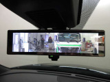 荷物や人の頭等で後ろが見えなくても安心!カメラで確認できるスマートルームミラー!!