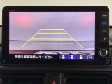 便利な3ビュー切り替え、ガイド線表示付きのバックカメラです。後退時、後方の視界をサポートします