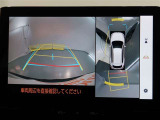 パノラミックビューモニター付きです。車両を上から見たような映像をディスプレイオーディオ画面に表示。運転席からの目視だけでは見にくい、車両周辺の状況をリアルタイムでしっかり確認できます。