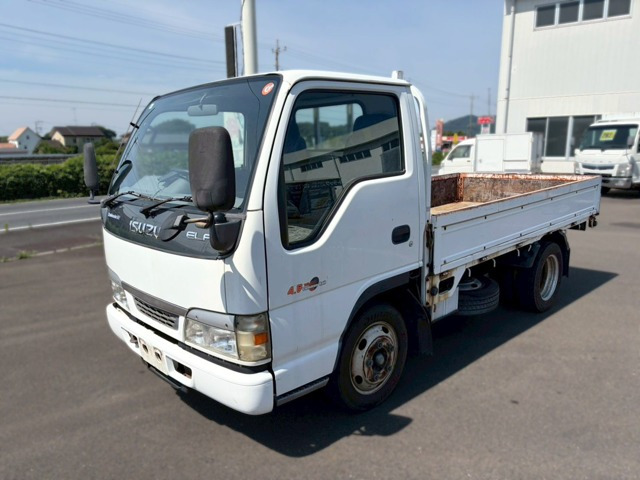 エルフ  排ガス燃焼不要 全低床 2トン積載 3方開5速