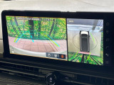 【アラウンドビューモニター】専用のカメラにより、上から見下ろしたような視点で360度クルマの周囲を確認することができます☆死角部分も確認しやすく、狭い場所での切り返しや駐車もスムーズに行えます。