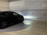 LEDヘッドランプです。十分な明るさを保ちつつも消費電力が少なく、バルブ寿命も長いのが特徴です。瞬時にMAXの光量を発揮するのもLEDならではです。