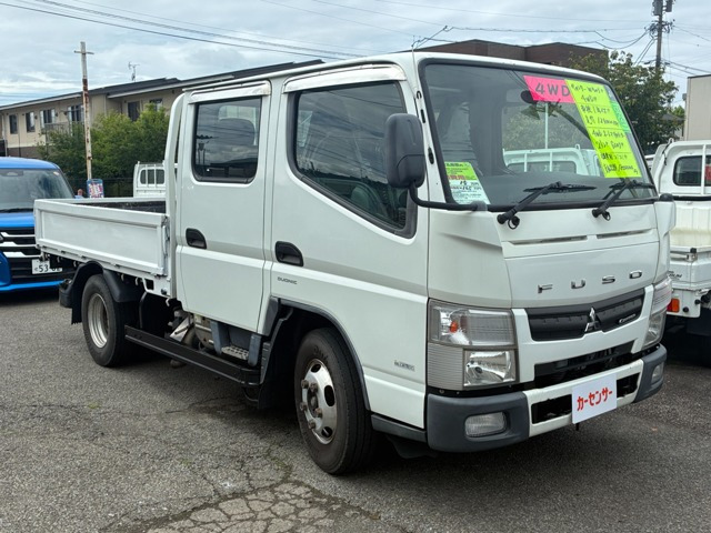 キャンター 3.0 ダブルキャブ セミロング 全低床 ディーゼル 4WD