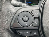 ステアリングスイッチ付き。前方から目を離すことなく操作することが可能です。