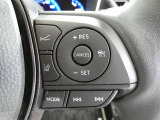【便利装備】クルーズコントロールスイッチ☆希望の車速で定速走行する事ができます。高速道路を走る時に便利な機能です※設定速度には制限があります。