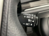 クルーズコントロール機能が付いています。 速度を設定するとアクセルを踏まなくても一定の速度で走ることができます。  高速道路ではとても便利な装置なんです。