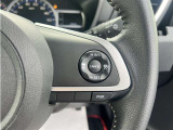 ステアリングスイッチ付き。前方から目を離すことなく操作することが可能です。