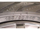 185/60R15    車両装着タイヤサイズです。 タイヤのご相談も石川トヨペットカローラにお任せください