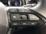 【ステアリングスイッチ】右です。ハンドルから手を離さず、運転に集中したまま手元でマルチインフォメーションディスプレイ内の表示切替などができます。