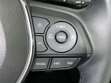 ステアリングスイッチ付き。前方から目を離すことなく操作することが可能です。