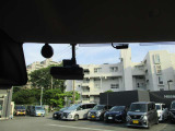 前方用・日産純正ドライブレコーダー。ナビ画面で録画データを見ることができます。