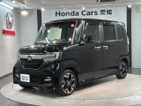 全国納車可 第三者機関証明書付  1年保証 ナビVXM-184VFi Rカメラ BTオ-ディオ DVD ETC LEDライト 両側電動ドア装備のN-BOXカスタム G・Lターボホンダセンシング入庫!