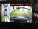 クルマを真上から見るように周囲を確認できるパノラミックビューモニターです。