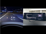 ヘッドアップディスプレイを装備しています。ドライバーの視線の先にスピードが表示されるので、視線の異動が少なく、安全に運転出来ます。
