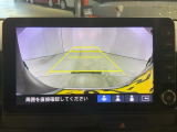 リアカメラ付で、後方をナビ画面で確認。車庫入れも安心です。もちろん、バックギアと連動しています。