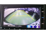バックカメラの画像です。ガイドラインがスムースな車庫入れをサポートいたします。車庫入れの安心感がアップしますね。