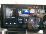 ディスプレイオーディオ装着車です。スマホと連動して音楽などが楽しめます