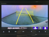 バックでの車庫入れも安心です!リアカメラが付いているバックモニター付のナビを装備しております。操作線もついており距離感も画面から確認できます。