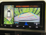 【パノラミックビューモニター】専用のカメラにより、上から見下ろしたような視点で360度クルマの周囲を確認することができます☆死角部分も確認しやすく、狭い場所での切り返しや駐車もスムーズに行えます。