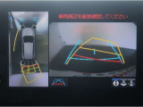 パノラミックビューモニター付きです。車両を上から見た様な映像を画面に表示。運転席からの目視だけでは見にくい、車両周辺の状況をリアルタイムでしっかり確認出来ます。