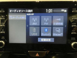 トヨタ純正8インチディスプレイオーディオ装備。