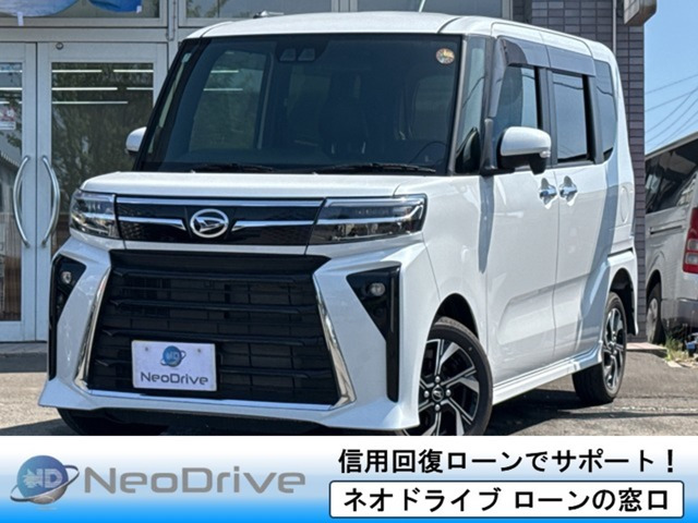タントカスタム X ecoIDLE 非装着車 4WD 本州仕入 社外ナビTV 両側パワースライド