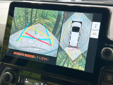 【パノラミックビューモニター】専用のカメラにより、上から見下ろしたような視点で360度クルマの周囲を確認することができます☆死角部分も確認しやすく、狭い場所での切り返しや駐車もスムーズに行えます。