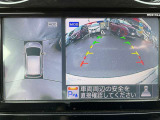 上空から見下ろしているかのように駐車できるアラウンドビューモニター