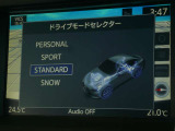 ドライブモードセレクターです!PERSONALモードやSPORTモード、SNOWモードがあり、目的に応じて使い分けることができます!